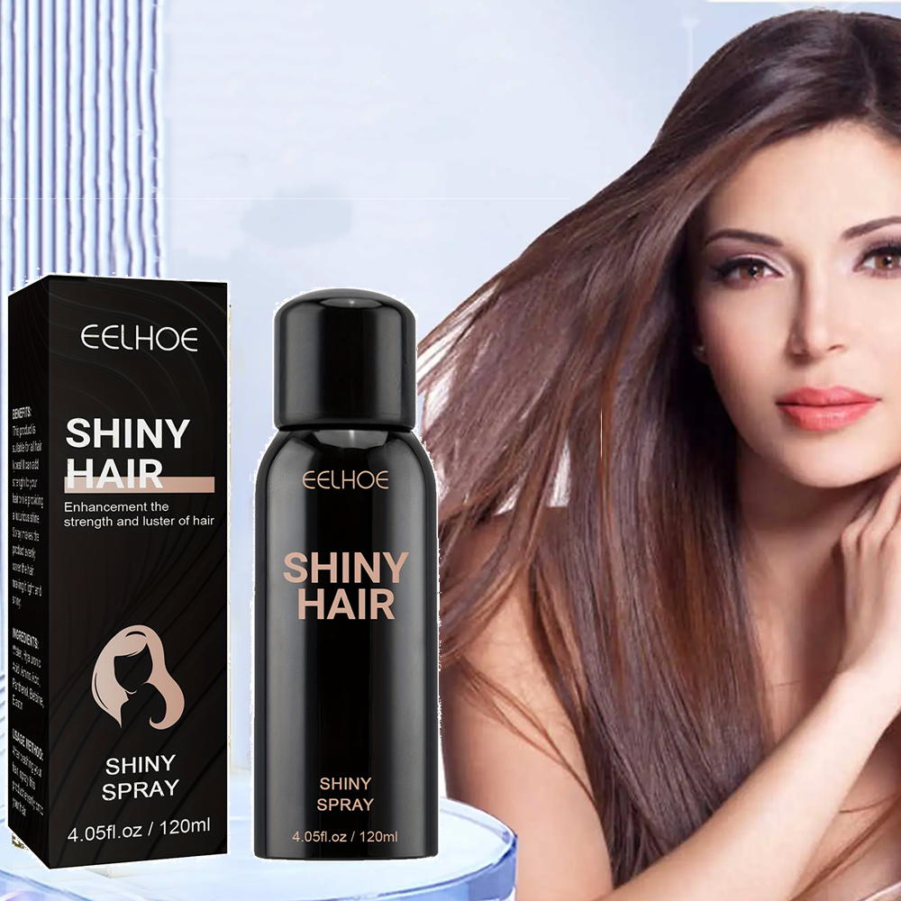 Revitalize damaged hair with shiny hair spray